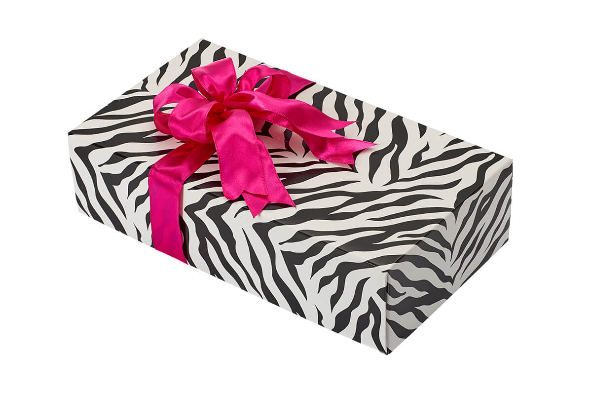 Double Wine Box – Floral Print, Closed