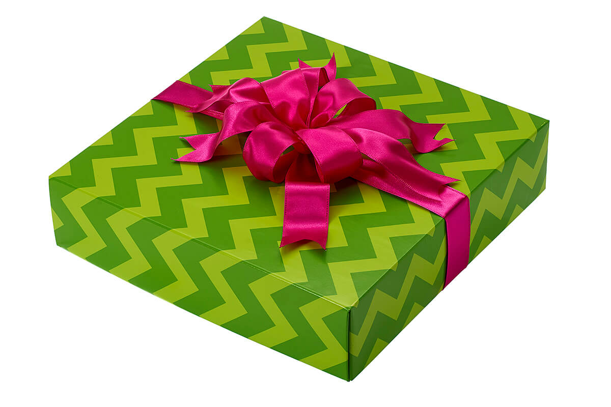Large Gift Box – Balloon Print, Closed