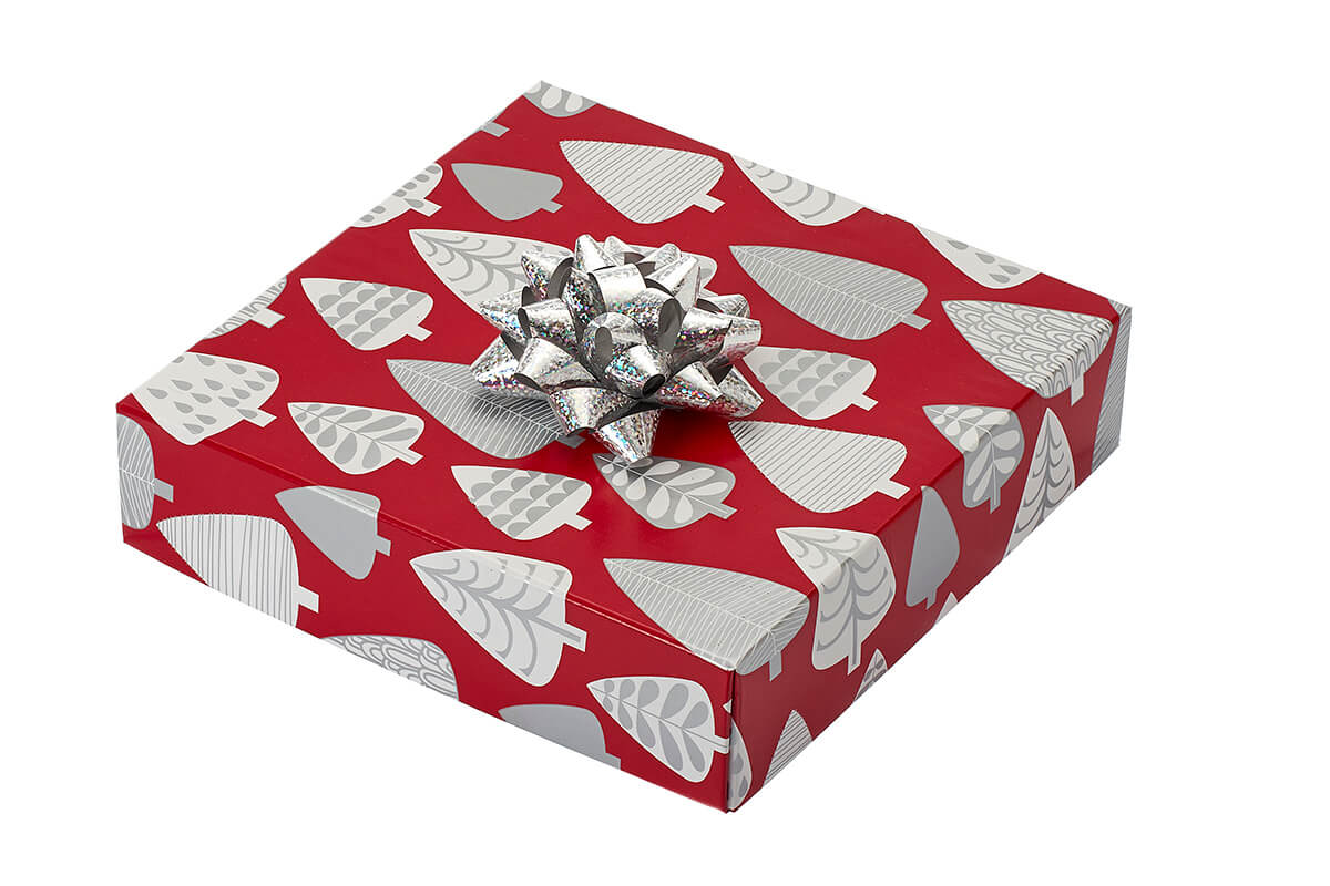 Medium Gift Box – Zebra Print, Closed